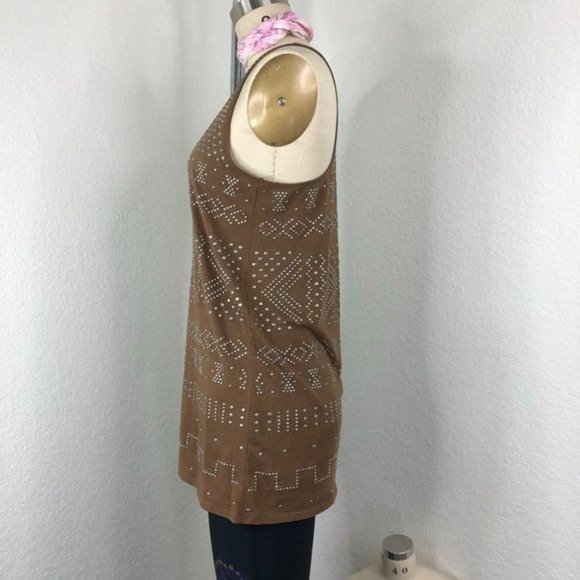 Torn by Ronny Kobo Studded Racerback Tank Top - Picture 3 of 10